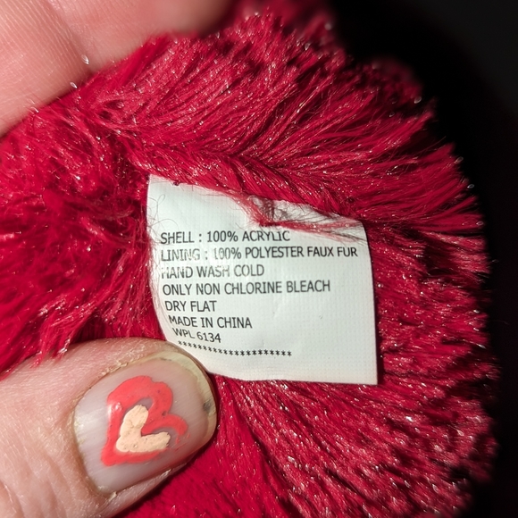 Muk Luks Faux Fur Lined Knit Tassel Hat with Ear Flaps Hot Pink - Picture 5 of 7